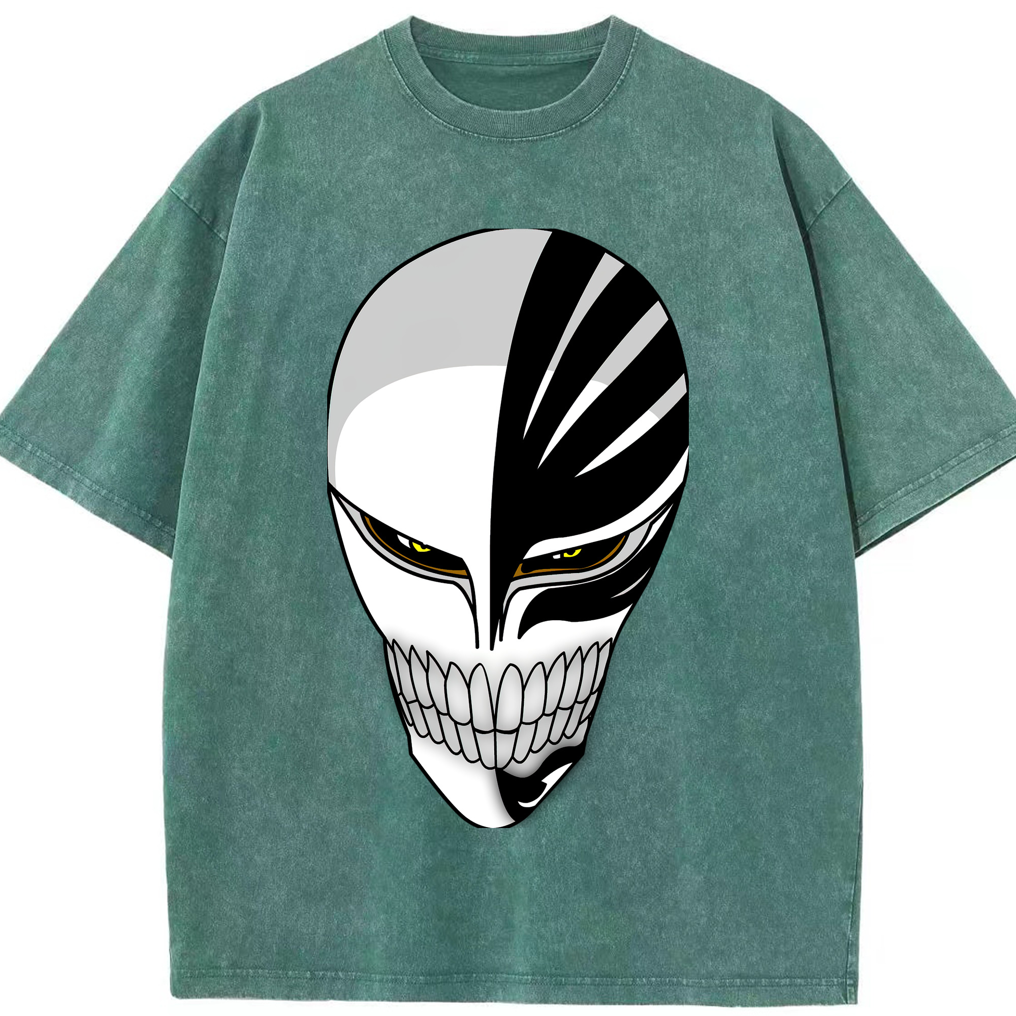 （画像用） ブリーチ 黒崎一護（くろさき いちご）BLEACH Kurosaki Ichigo 綿100% ヴィンテージ風 半袖Tシャツ（フロントプリント）